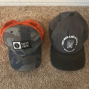 Salty Crew Camo and Orange Men's Cap